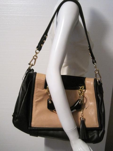 cc skye town and country satchel handbag $ 650