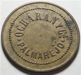   CHIHUAHUA MEXICO ½ Fare FERRO CARRIL or RAILROAD Transportation TOKEN