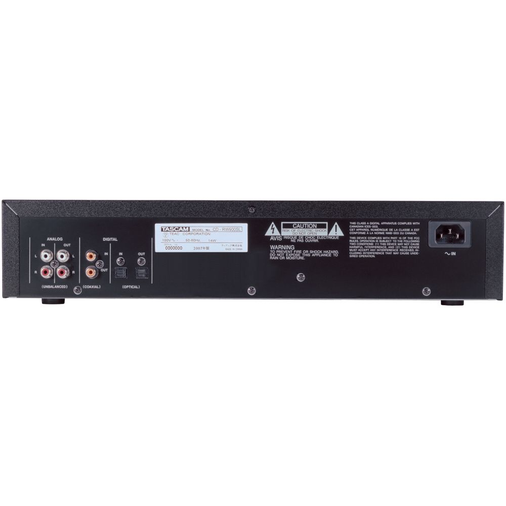 Tascam CD RW900SL Rackmount CD Recorder CDRW900SL  CDRW 900 