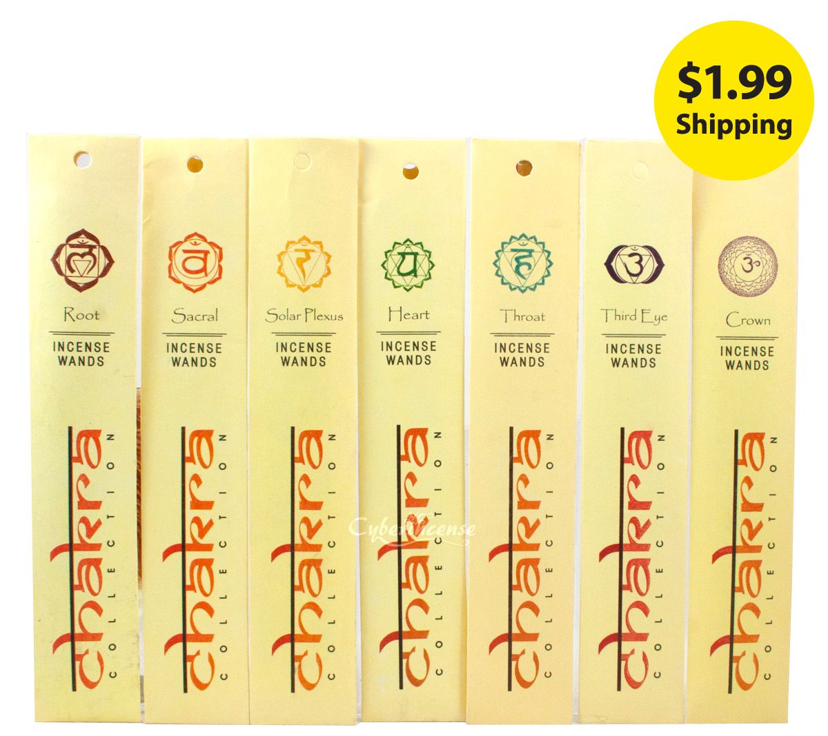 Mix & Match   10 gram Chakra Natural Incense Wand Collection   $1.99 
