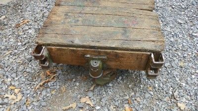 Vintage Factory cart table Charles E Francis CoMade in 1913 1920 