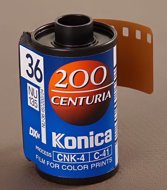 Konica 200 Centuria 35mm 3 Rolls 36 Exposure Color Negative Print Film 