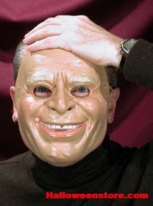 Davis (Dave Letterman) Face Mask  Soft Vinyl Half Mask from Cesar. One 