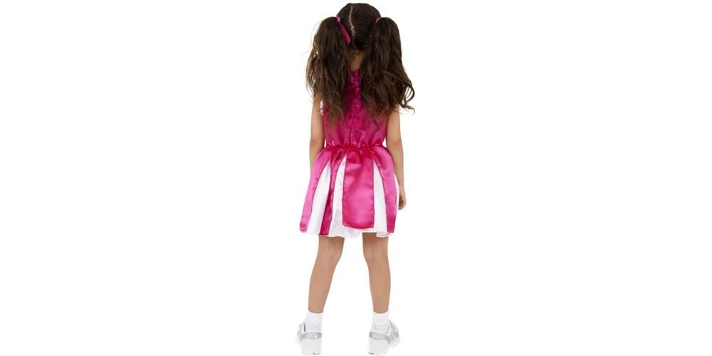 Kids Girls Cheerleader Costume Smiffys Fancy Dress Costume   S