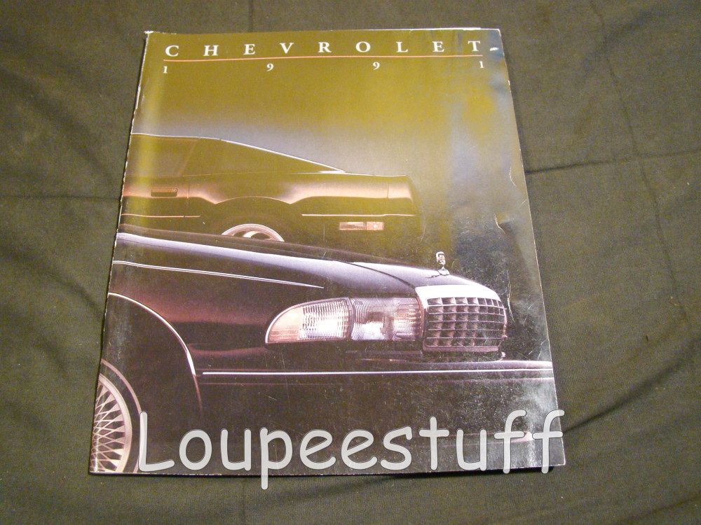 1991 Chevy Brochure Camaro Corvette Lumina Corsica C752