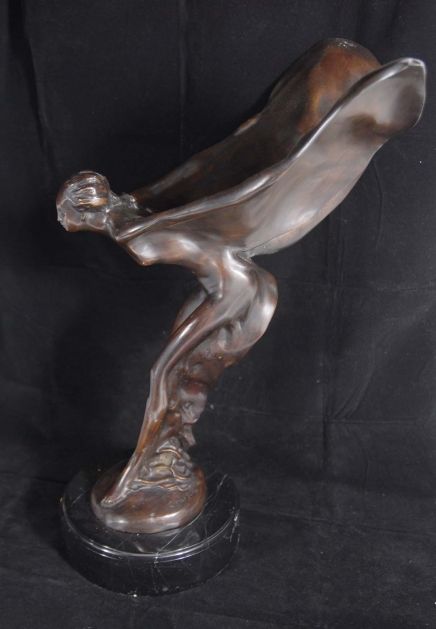 Rolls Royce Car Bronze Figurine Charles Skyes Spirit