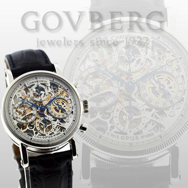 Chronoswiss Steel Opus Chronograph Watch Skeletonized Dial CH 7543 S 