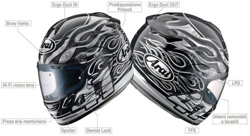 Helmet Arai Chaser Jolly Roger TG XL