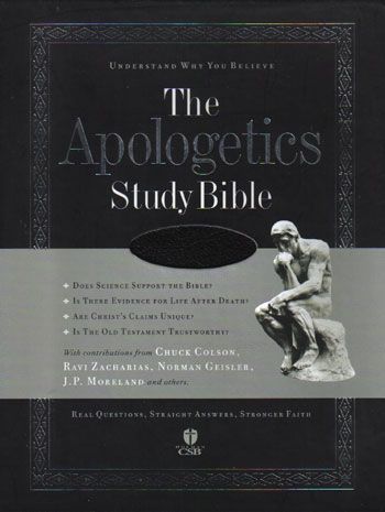 New Black Genuine Leather The Apologetics Study Bible Holman CSB HCSB