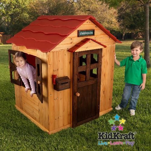New KidKraft Childrens Wooden Outdoor Kids Play House