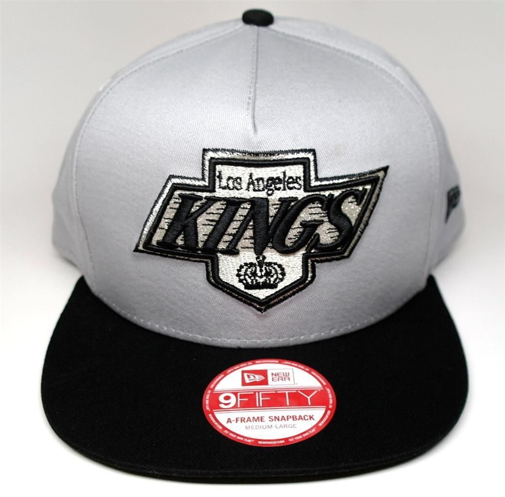  Fitted Snap Back Hat Cap Classic Los Angeles La Kings Hockey