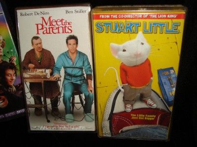 VHS Tapes Stuart Little Meet The Parents Mystery Men Black Knight