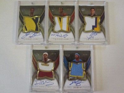 HUGE AUTO LOT OF 22ct. 06 07 EXQUISITE LIMITED LOGOS /50 LEBRON JAMES