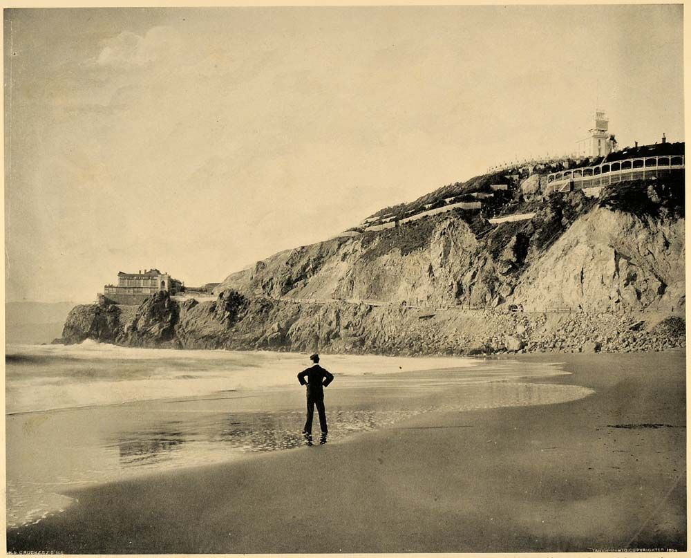 1894 Cliff House Sutro Heights San Francisco CA Print Original