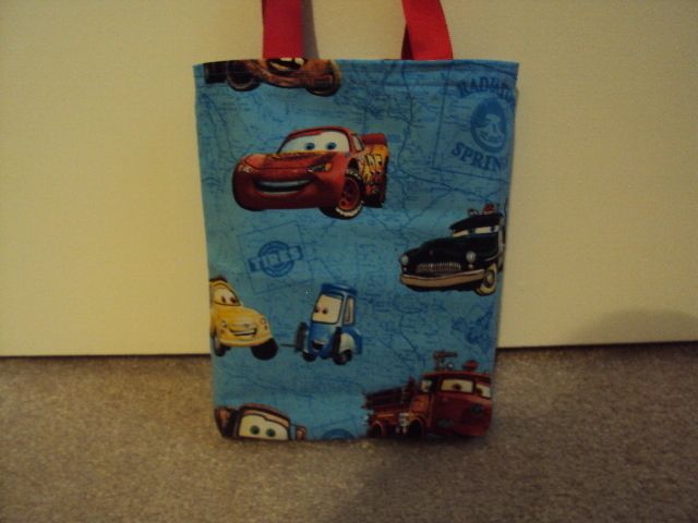 Disney Cars 2 Fabric Party Favors Bags Little Tote Handmade