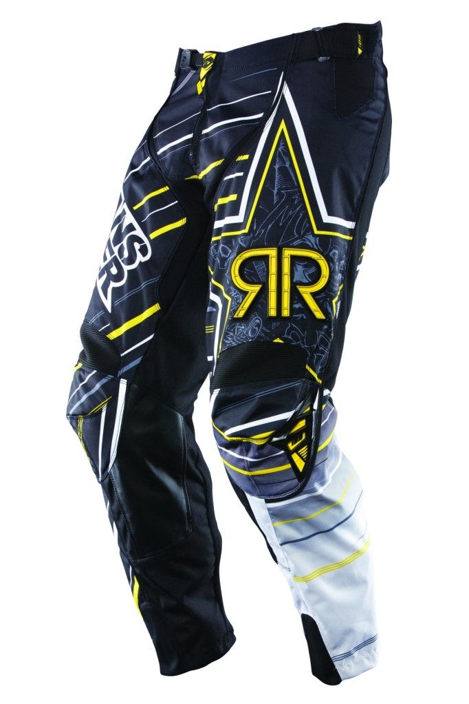  ROCKSTAR PANTS BLACK MENS SIZE 34 OFFROAD MX MOTOCROSS 457519 COLAB