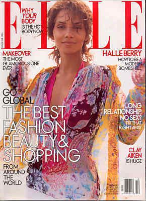 Halle Berry Elle Magazine 10 03 Clay Aiken