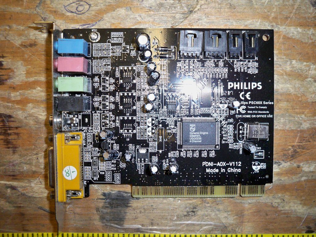 Mixed Lot of 5 PCI Sound Cards CMI8738 GQ968 A571 T20 MD Mate