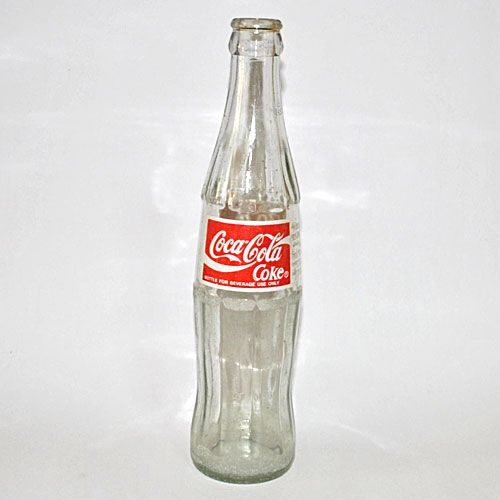 16 oz Coca Cola Coke Vintage Clear Glass Bottle Collectibles