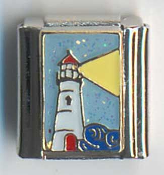 Italian Charm Ciao Italia Light House Over Ocean M021