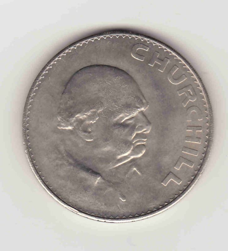 1965 Winston Churchill Elizabeth II Commemorative Coin