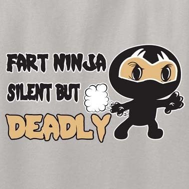  Ninja Silent But Deadly T Shirt Funny Geek Nerd College Party