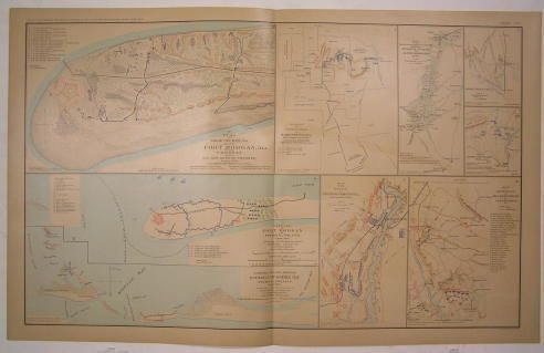 Fort Morgan Mobile Bay Cold Harbor C 1892 Antique Folio Lithograph