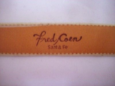 nice fred coen santa fe belt buckle leather