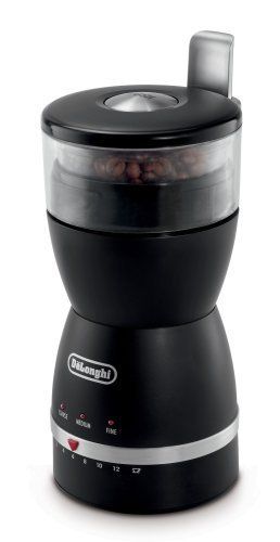 DeLonghi KG49 Electronic Coffee Bean Grinder with 3 Gri