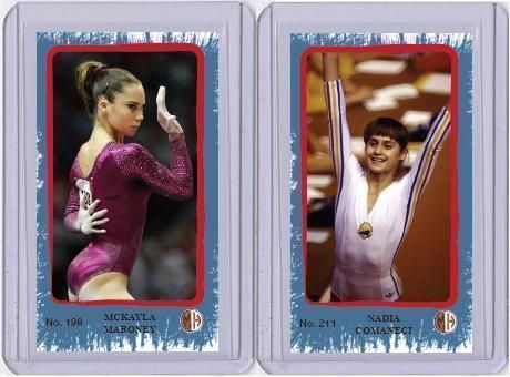 Nadia Comaneci Blue Paint Millhouse Mini Card No 211