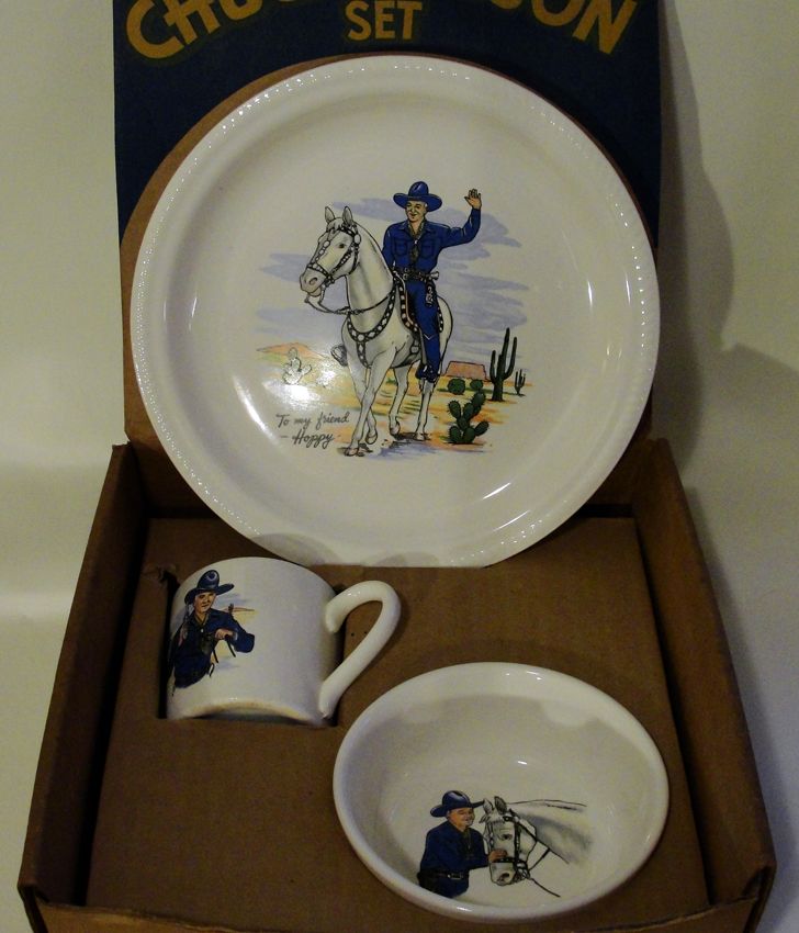 Hopalong Cassidy Boxed Chuckwagon Set Blue Outfit