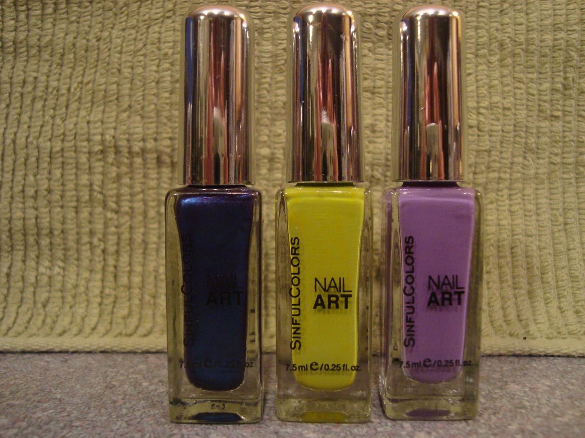  of 3 Sinful Colors Nail ART Enamel Polish Pro Tip Brush Luscious Color