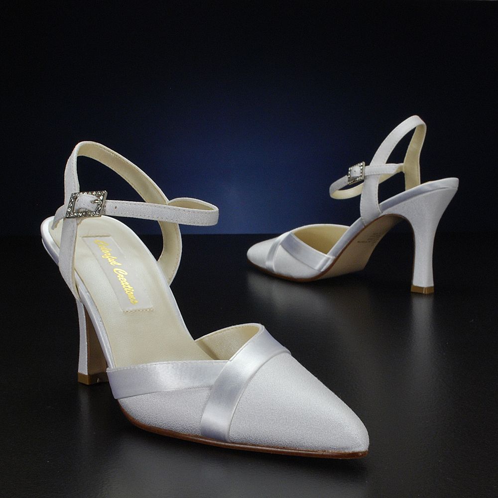 Colorful Creations CC64430 Dyeable Wedding Shoes Crepe Satin Pointy