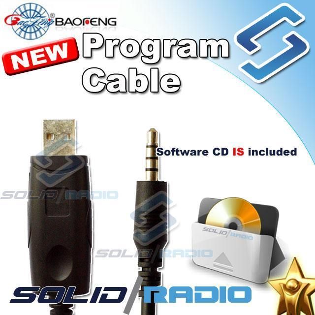 USB Programming cable +software CD for BaoFeng UV 3R Mark II computer