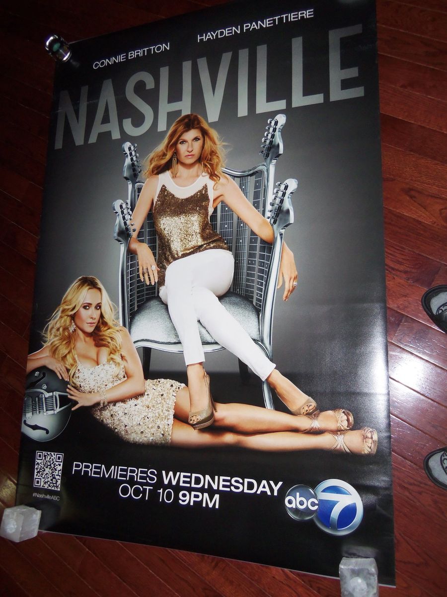 NASHVILLE 4x6 BUS SHELTER POSTER CONNIE BRITTON HAYDEN PANNETIERE