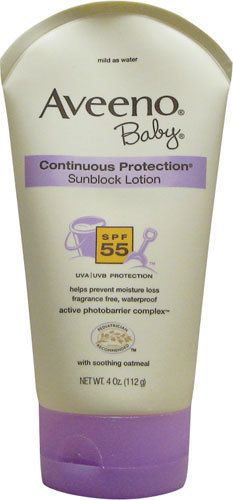 Aveeno Baby Continuous Protection Sunblock Lotion 4 Oz