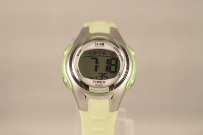 Timex Watch 1440 Ladies Green Digital Rubber Band Casual Sport Date