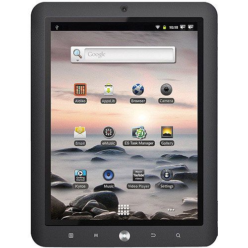 coby kyros mid8125 4gb black good condition tablet sleek and powerful