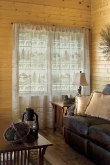 Heritage Lace Pine Ridge Panel 60 x 84 Cafe