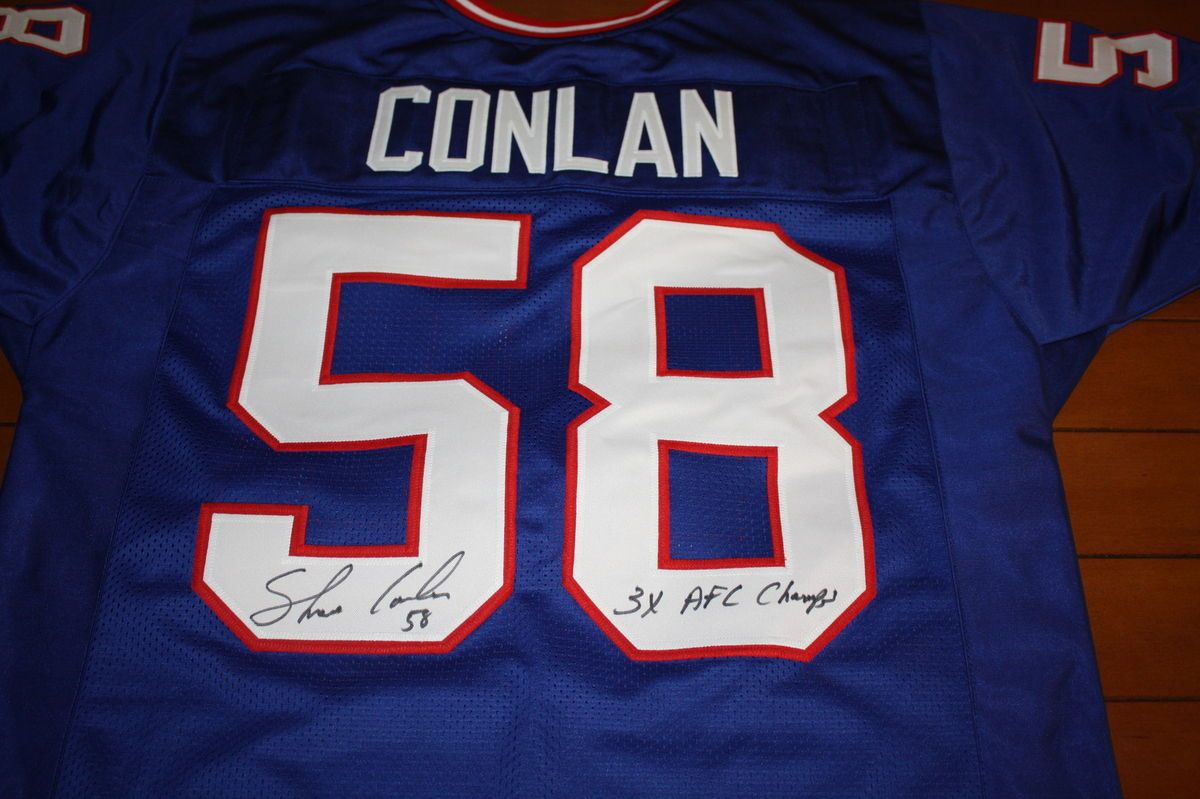 BUFFALO BILLS SHANE CONLAN #58 SIGNED JERSEY AFC