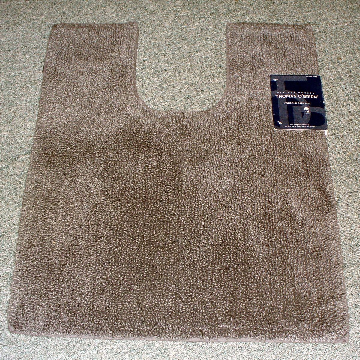 NEW Contour Bathroom Rug Mat Charcoal Gray Grey Thomas OBrien