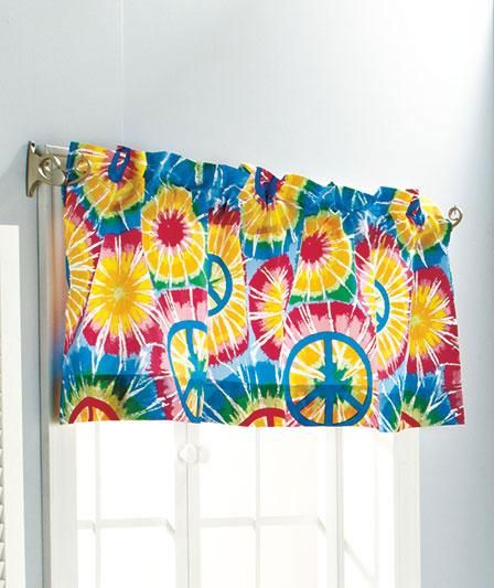 Peace Sign Bath Collection Shower Curtain Window Valance Rug and or