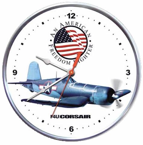 F4U Corsair   World War II Collector Wall Clock   Made in the USA