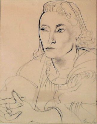 Rico Lebrun Constance 1939 Pencil on Paper