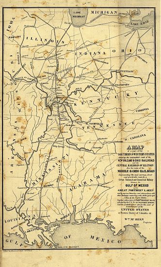 mississippi delta columbus ohio rr map 1850 the map covers an area