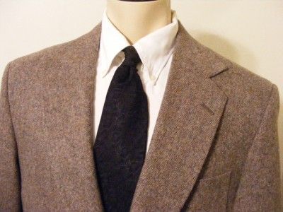 Mens Courtenay Riding Blazer Sport Coat Jacket 44 R Wool Tweed Elbow