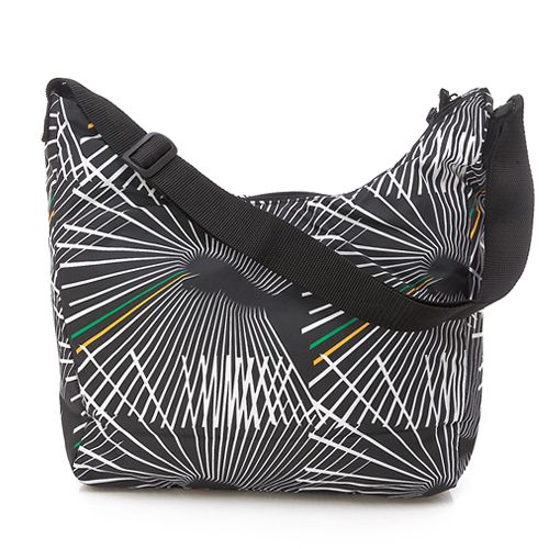 BN Puma Core Lite Shoulder Hobo Bag Black White Graffiti