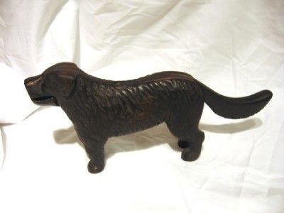 Vintage Antique Cast Iron Mechanical Dog Nutcracker