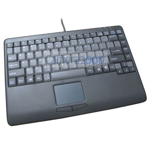 Laptop Style Wired Keyboard Touchpad for PC USB 88 Key