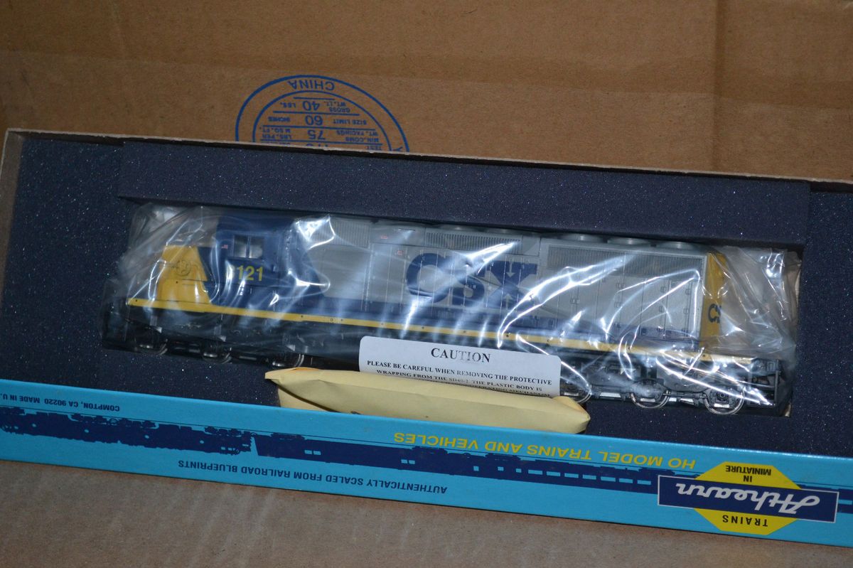  Athearn 6501 CSX SD40 2 Powered HO